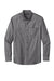 Port Authority W382 Mens Chambray Easy Care Long Sleeve Button Down Shirt w/ Pocket Deep Black Flat Front