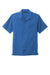 Port Authority W400 Mens Performance Moisture Wicking Short Sleeve Button Down Camp Shirt w/ Pocket True Blue Flat Front