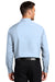 Port Authority W401 Mens Performance Moisture Wicking Long Sleeve Button Down Shirt w/ Pocket Cloud Blue Model Back