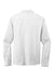 Port Authority W401 Mens Performance Moisture Wicking Long Sleeve Button Down Shirt w/ Pocket White Flat Back