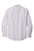 Port Authority W657 Mens SuperPro Wrinkle Resistant Long Sleeve Button Down Shirt w/ Pocket Black/White Flat Back