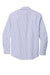 Port Authority W657 Mens SuperPro Wrinkle Resistant Long Sleeve Button Down Shirt w/ Pocket Oxford Blue/White Flat Back