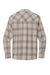 Port Authority W672 Mens Ombre Plaid Long Sleeve Button Down Shirt w/ Double Pockets Frost Grey Flat Back