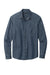 Port Authority W676 Mens Perfect Denim Long Sleeve Button Down Shirt w/ Pocket Medium Wash Flat Front