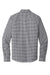 Port Authority W680 Mens City Moisture Wicking Long Sleeve Button Down Shirt Graphite Grey/White Flat Back