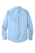 Port Authority W808 Mens SuperPro Wrinkle Resistant React Long Sleeve Button Down Shirt w/ Pocket Cloud Blue Flat Back