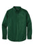 Port Authority W808 Mens SuperPro Wrinkle Resistant React Long Sleeve Button Down Shirt w/ Pocket Dark Green Flat Front