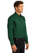 Port Authority W808 Mens SuperPro Wrinkle Resistant React Long Sleeve Button Down Shirt w/ Pocket Dark Green Model 3q