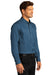 Port Authority W808 Mens SuperPro Wrinkle Resistant React Long Sleeve Button Down Shirt w/ Pocket Regatta Blue Model 3q