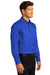 Port Authority W808 Mens SuperPro Wrinkle Resistant React Long Sleeve Button Down Shirt w/ Pocket True Royal Blue Model 3q