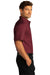 Port Authority W809 Mens SuperPro Wrinkle Resistant React Short Sleeve Button Down Shirt w/ Pocket Burgundy Model Side