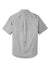 Port Authority W809 Mens SuperPro Wrinkle Resistant React Short Sleeve Button Down Shirt w/ Pocket Gusty Grey Flat Back