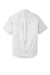 Port Authority W809 Mens SuperPro Wrinkle Resistant React Short Sleeve Button Down Shirt w/ Pocket White Flat Back