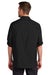 Port Authority W960 Mens Daybreak Moisture Wicking Long Sleeve Button Down Shirt w/ Double Pockets Deep Black Model Back