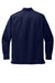 Port Authority W960 Mens Daybreak Moisture Wicking Long Sleeve Button Down Shirt w/ Double Pockets True Navy Blue Flat Back