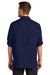 Port Authority W960 Mens Daybreak Moisture Wicking Long Sleeve Button Down Shirt w/ Double Pockets True Navy Blue Model Back