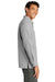 Port Authority W960 Mens Daybreak Moisture Wicking Long Sleeve Button Down Shirt w/ Double Pockets Gusty Grey Model Side