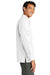 Port Authority W960 Mens Daybreak Moisture Wicking Long Sleeve Button Down Shirt w/ Double Pockets White Model Side