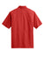 Port Authority W961 Mens Daybreak Moisture Wicking Short Sleeve Button Down Shirt w/ Double Pockets Rich Red Flat Back