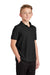 Port Authority Y100 Youth Core Classic Short Sleeve Polo Shirt Deep Black Model 3q