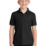 Port Authority Youth Core Classic Short Sleeve Polo Shirt - Deep Black