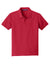 Port Authority Y100 Youth Core Classic Short Sleeve Polo Shirt Rich Red Flat Front