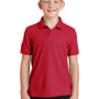 Port Authority Youth Core Classic Short Sleeve Polo Shirt - Rich Red