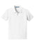 Port Authority Y100 Youth Core Classic Short Sleeve Polo Shirt White Flat Front