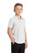 Port Authority Y100 Youth Core Classic Short Sleeve Polo Shirt White Model 3q