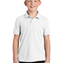 Port Authority Youth Core Classic Short Sleeve Polo Shirt - White