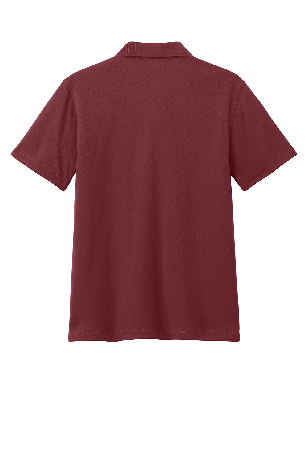 Port Authority Y110 Youth Dry Zone Moisture Wicking Short Sleeve Polo Shirt Burgundy Flat Back