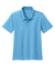 Port Authority Y110 Youth Dry Zone Moisture Wicking Short Sleeve Polo Shirt Carolina Blue Flat Front