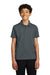 Port Authority Y110 Youth Dry Zone Moisture Wicking Short Sleeve Polo Shirt Graphite Grey Model Front