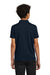 Port Authority Y110 Youth Dry Zone Moisture Wicking Short Sleeve Polo Shirt River Navy Blue Model Back