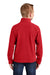 Port Authority Y217 Youth Full Zip Fleece Jacket True Red Model Back