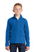 Port Authority Y217 Youth Full Zip Fleece Jacket True Royal Blue Model Front