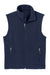 Port Authority Y219 Youth Full Zip Fleece Vest True Navy Blue Flat Front