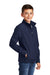 Port Authority Y317 Youth Core Wind & Water Resistant Full Zip Jacket Dress Navy Blue Model 3q