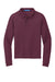 Port Authority Y500LS Youth Silk Touch Wrinkle Resistant Long Sleeve Polo Shirt Burgundy Flat Front