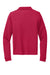 Port Authority Y500LS Youth Silk Touch Wrinkle Resistant Long Sleeve Polo Shirt Red Flat Back