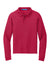 Port Authority Y500LS Youth Silk Touch Wrinkle Resistant Long Sleeve Polo Shirt Red Flat Front