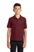 Port Authority Y500 Youth Silk Touch Wrinkle Resistant Short Sleeve Polo Shirt Burgundy Model Front