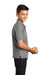 Port Authority Y500 Youth Silk Touch Wrinkle Resistant Short Sleeve Polo Shirt Cool Grey Model Side