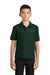 Port Authority Y500 Youth Silk Touch Wrinkle Resistant Short Sleeve Polo Shirt Dark Green Model Front