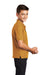 Port Authority Y500 Youth Silk Touch Wrinkle Resistant Short Sleeve Polo Shirt Gold Model Side