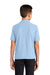 Port Authority Y500 Youth Silk Touch Wrinkle Resistant Short Sleeve Polo Shirt Light Blue Model Back