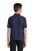 Port Authority Y500 Youth Silk Touch Wrinkle Resistant Short Sleeve Polo Shirt Navy Blue Model Back