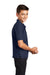 Port Authority Y500 Youth Silk Touch Wrinkle Resistant Short Sleeve Polo Shirt Navy Blue Model Side