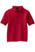 Port Authority Y500 Youth Silk Touch Wrinkle Resistant Short Sleeve Polo Shirt Red Flat Front