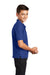 Port Authority Y500 Youth Silk Touch Wrinkle Resistant Short Sleeve Polo Shirt Royal Blue Model Side